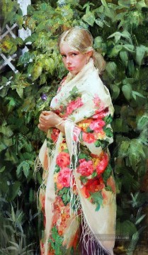Frau Werke - Recht kleines Mädchen NM Tadschikistan 19 Impressionist
